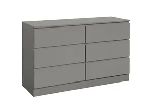 Birlea Oslo 6 Drawer Chest Grey