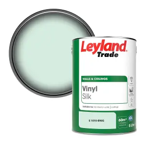 Leyland Trade Vinyl Silk Walls & Ceilings Emulsion Paint (S 1010-B90G) - 5L