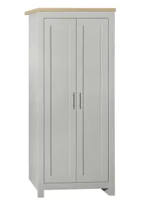 Birlea Highgate 2 Door Wardrobe Grey & Oak