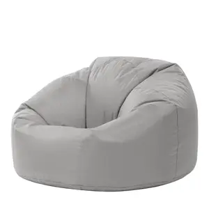 Veeva Classic Indoor Outdoor Bean Bag Grey Bean Bag Chair