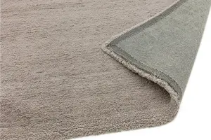 Stone Shaggy Modern Plain Machine Made Easy to Clean Rug for Living Room and Bedroom-160cm X 230cm