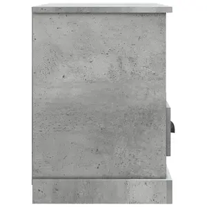 Berkfield TV Cabinet Concrete Grey 80x35x50 cm Engineered Wood