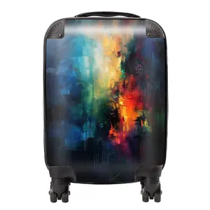 Colourful Chaos: Urban Dreamscape Suitcase - Small