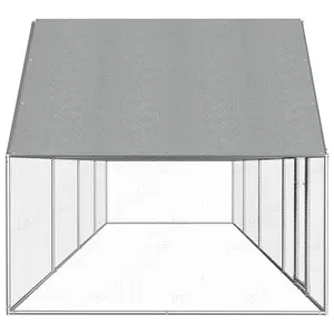 Chicken Coop 8x2x2 m Galvanised Steel