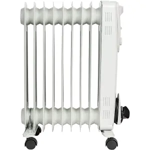 Mylek Oil Filled Electric Portable Heater Radiator with Adjustable Thermostat 2000w