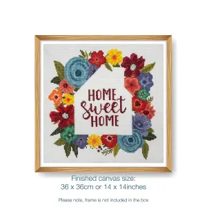 Counted Cross Stitch Kit: Large: Home Sweet Home