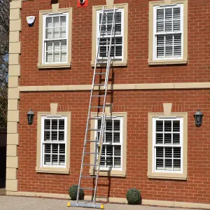 5.13m Trade Master Pro 3 Section Extension Ladder