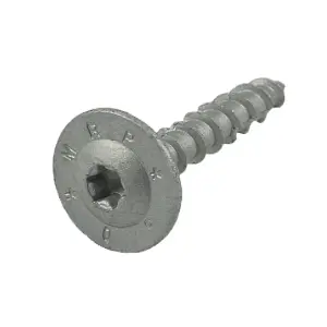 Pack of 50 - Heavy Duty Ceramic Coated Wafer Head Flange Joinery Screw - Construction Screws - Wood Screws - Timber Screws - 8x50m