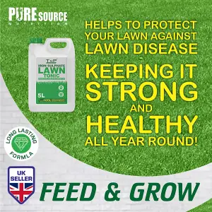 Iron Sulphate 15 Litres Makes Grass Greener, Hardens Turf and Prevents Lawn Disease Makes upto 315L & Covers upto 150m2 by PSN