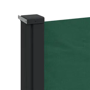 Berkfield Retractable Side Awning Dark Green 200x600 cm