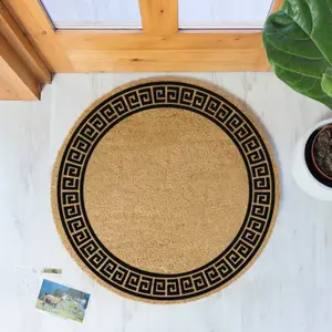 Greek Border Circle Doormat- Round 70cm