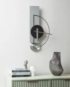 Wall Clock CEVINS Metal Light Grey