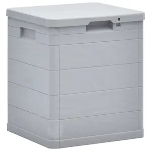 Berkfield Garden Storage Box 90 L Light Grey