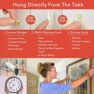 Takker Easy One-Step Hardwall Picture Frame Hanging Tool Kit  78 pieces included