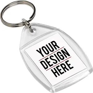 Branded Keyrings | Promotional Value Printed Keyrings - Clear