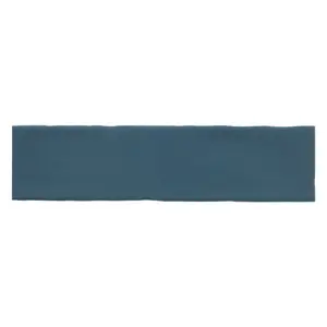 Vernisse Blue Gloss Ceramic Wall Tile Sample