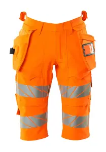 Mascot Accelerate Safe Stretch Shorts with Holster Pockets (Hi-Vis Orange)  (46.5) (Leg Length - Regular)