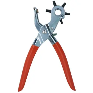 Revolving Leather Punch Pliers for Belts Cards Plastics Hole Marker 2mm - 4.5mm