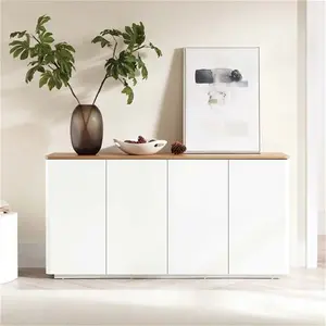 Agnes Curved Edge 150cm Wide Sideboard, White - Daals - Sideboard