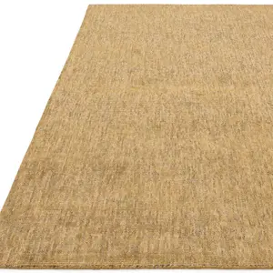 Beige Handmade Luxurious Modern Plain Sparkle Rug For Bedroom & Living Room-200cm X 290cm