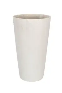 Maison by Premier Polyresin Vase White Polyresin Large Tapered Vase