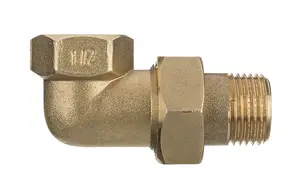 3/4 inch Threaded Pipe Joint Union Elbow Fittings Female x Male Brass