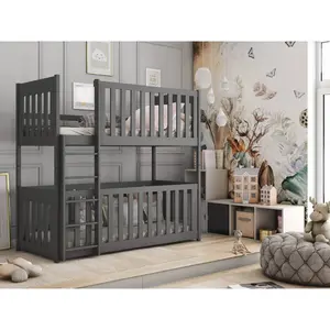 Konrad Kids Bunk Bed Graphite