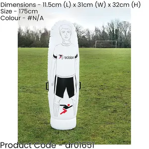 200cm Inflatable Football Mannequin - Blow Up Dummy Defender Freekick Training