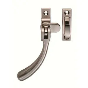 Bulb Ended Casement Window Fastener 98mm Handle 45mm Centres Satin Nickel