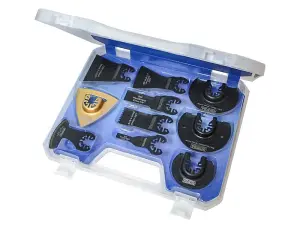 Faithfull Multi Function Tool Blade Set Of 10 Piece Accessories Cased FAIMFKIT10