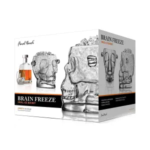 Original Products Final Touch Brainfreeze Crystal Glass Skull Ice Bucket 1.6 Litre Clear