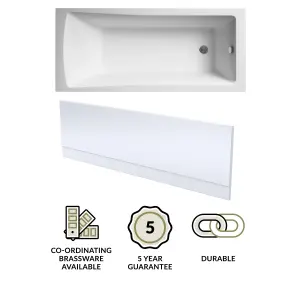 Square Single Ended Bath and Front Panel - 1700 x 700mm