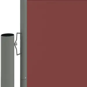 Berkfield Retractable Side Awning Brown 140x600 cm