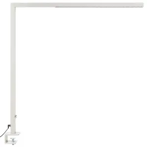 Metal LED Clamp-On Desk Lamp Silver VOLANS