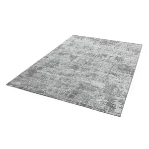 Abstract Silver Modern Easy to Clean Abstract Rug For Dining Room Bedroom And Living Room-240cm X 340cm