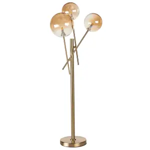 Beliani Modern Metal Table Lamp Gold TAMESI