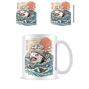 Ilustrata Sharkiri Sushi Mug White/Orange (One Size)