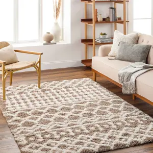 NOUR Boho Shaggy Area Rug 200 x 290 cm