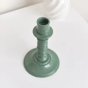 Melody Maison Teal Candlestick Holder - 16cm