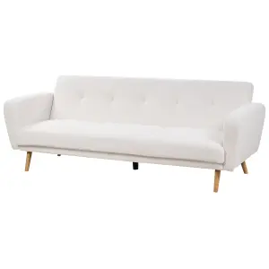 3 Seater Sofa FLORLI Off-White Boucle