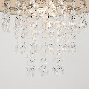 ValueLights Jesmond Grey Ceiling Pendant Shade and B22 GLS LED 10W Warm White 3000K Bulb