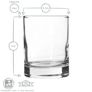 Rink Drink - Shot Glasses - 65ml - Pack of 6