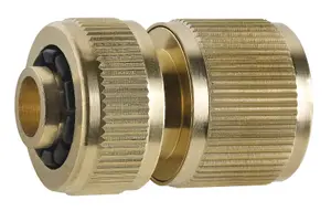 Ferro Hose To Quick Connection Fitting Brass Quickfit Connect Hosepipe 3/4" Diameter