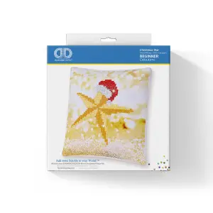 PILLOW XMAS STAR - Diamond Painting Kit: Cushion: Christmas Star - Diamond Dotz