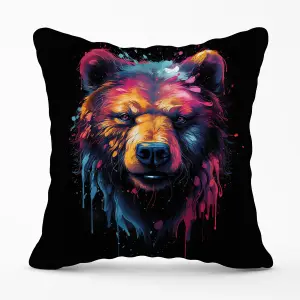 Splashart Bear Face Outdoor Cushion 45cm x 45cm