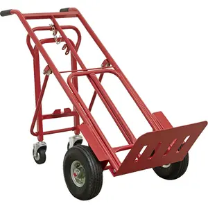 250kg Heavy Duty 3-in-1 Sack Truck with Pneumatic Tyres for Easy Transport