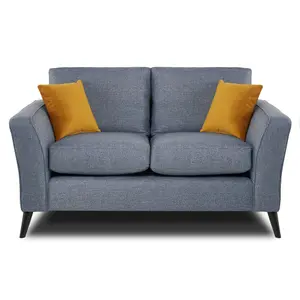 Modern Home Caxton 3+2 Seater Sofa Set with footstool Denim