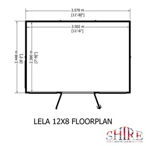 Lela 12 x 8 ft Summerhouse