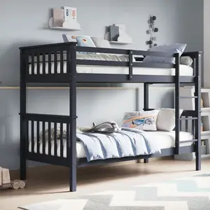 Flair Zoom Wooden Bunk Bed - Grey