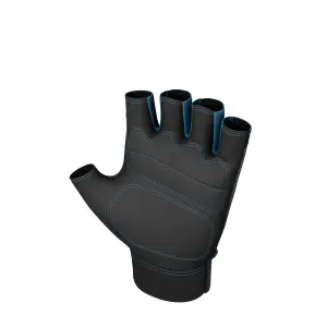 Erbauer Synthetic Grey & Blue Fingerless Specialist handling gloves, Large